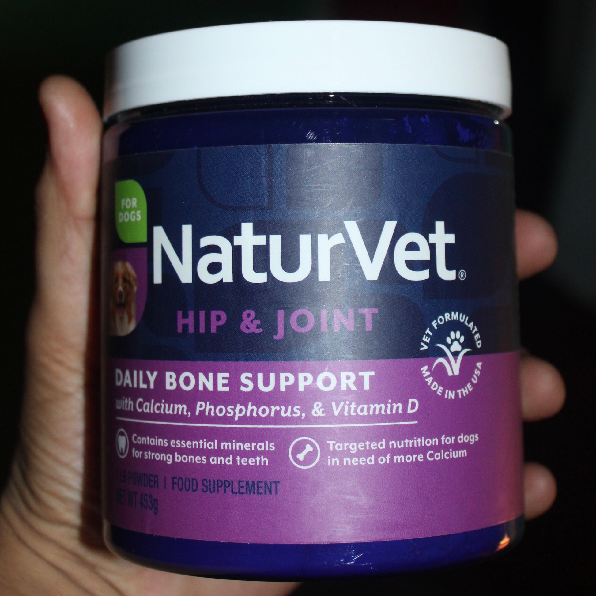 NaturVet supplement for dogs container